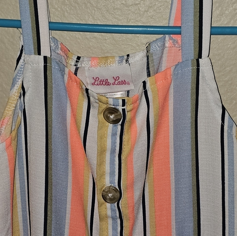 Little Lass Pink and Blue Dress - Picture 6 of 9